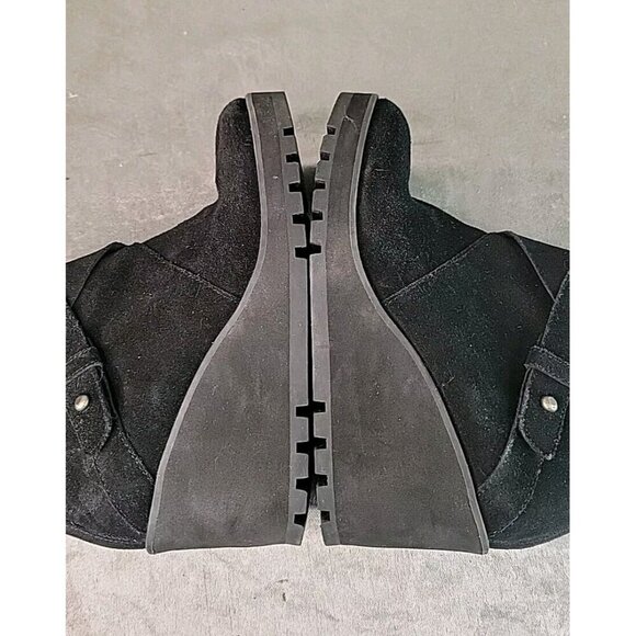 Eileen Fisher Women's Wedge Platform Suede Bootie Ankle Boot Size 6.5, GUC! - Picture 6 of 16
